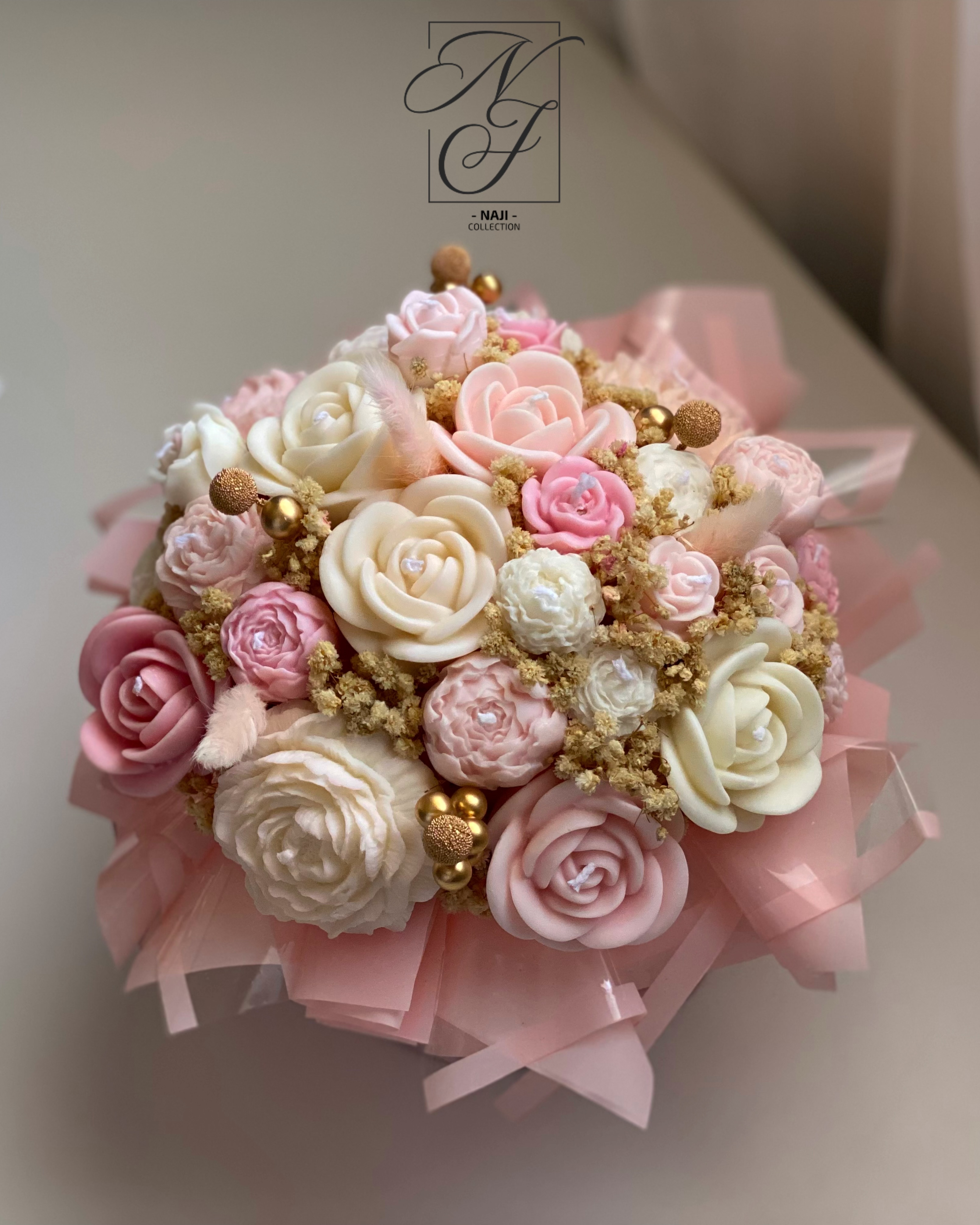 A bloom shaped by hand